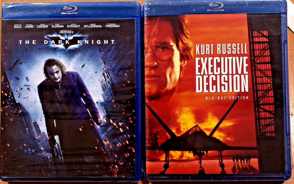 $45 Value (2 New ) Blu Ray Titles Dark Knight & Executive Decision Action Drama