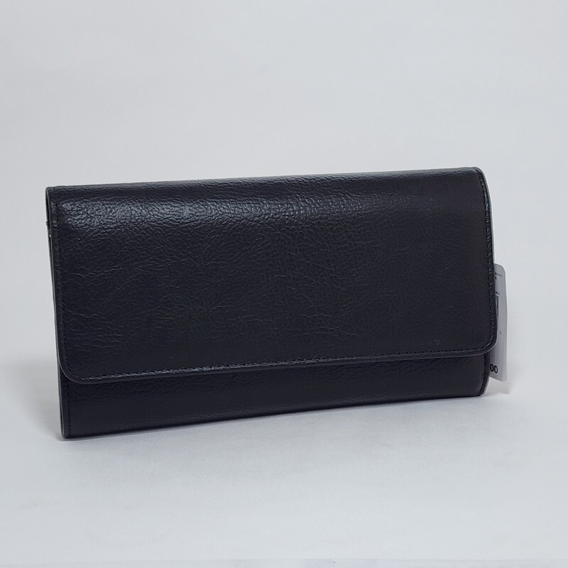 Mundi Black Wallet for Credit Cards Photos Receipts Coupons and Cash Storage-image