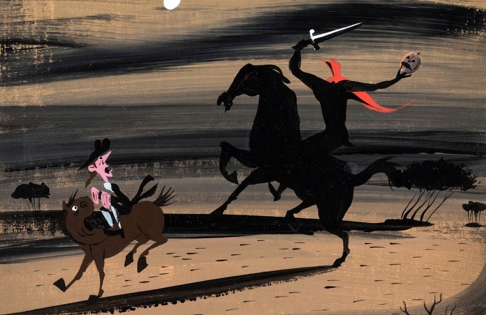 Mary Blair Disney Sleepy Hollow Headless Horseman 13x19 Matte Art Print