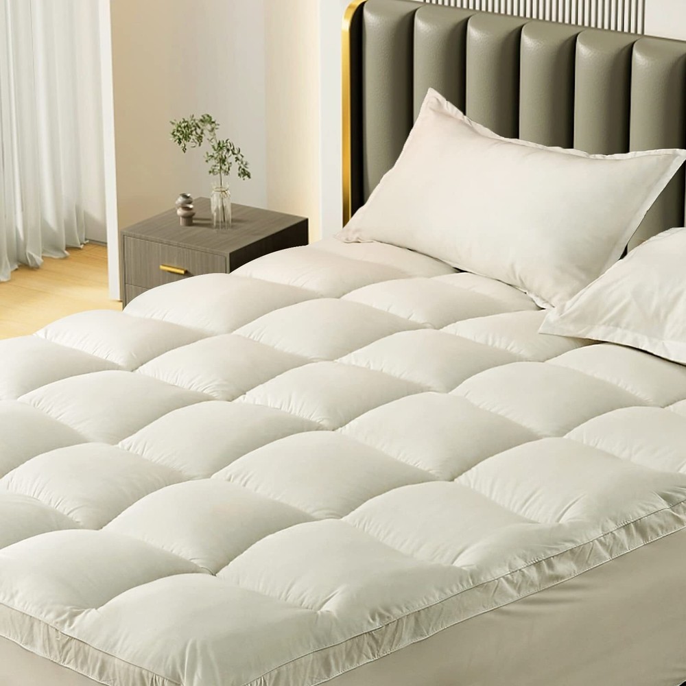 Queen Mattress Topper Cover Cooling Mattress Pad Pillow Top Mattress Cover Qu...