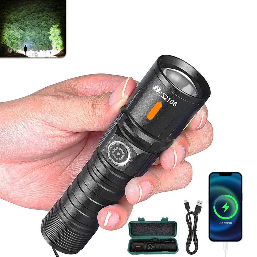 Rechargeable LED Flashlight,Ultra Bright 3000 Lumens,Tactical Flashlights Zoo...