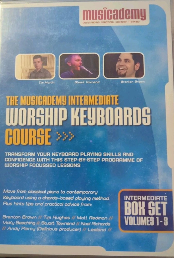 Intermediate Worship Keyboard Course DVD Set Vol.1-3 by Musicademy