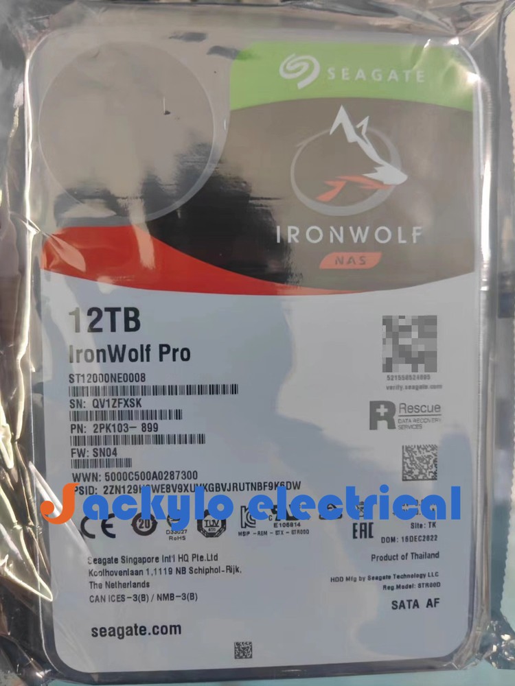 1pc NEW Seagate IronWolf Pro 12TB ST12000NE0008 7200RPM SATA 6Gb/s 3.5