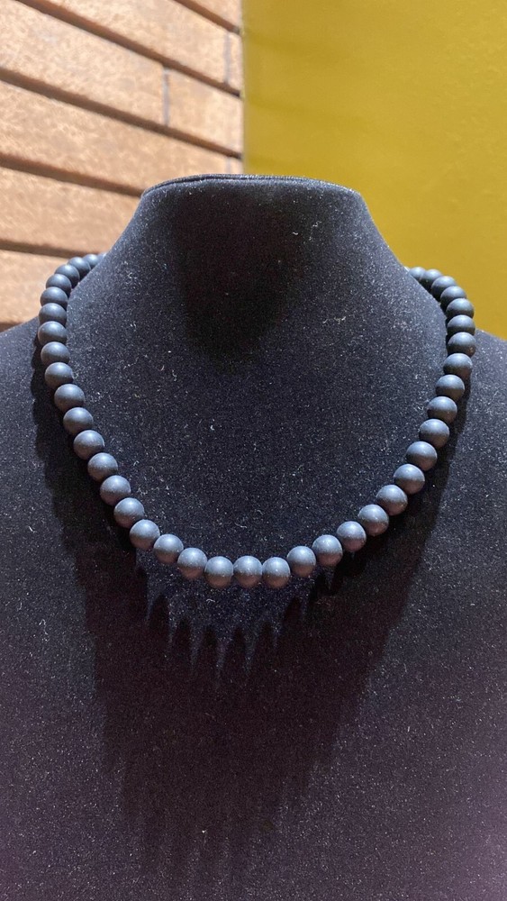 8MM Matte Black Onyx Bead Stretchy Cord Necklace/Bracelet/Anklet