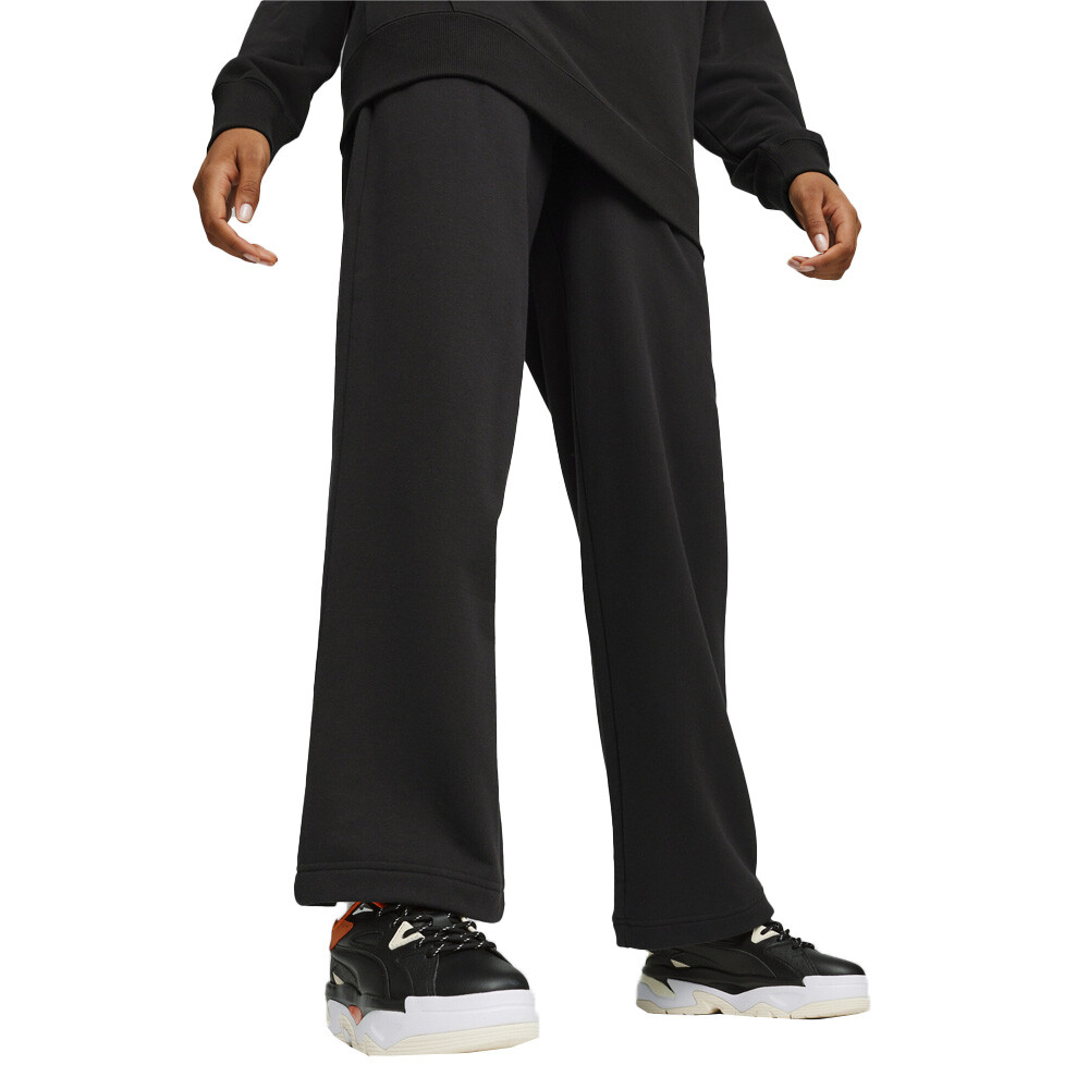 PUMA Men's Relaxed Fit Small Logo Sweatpants in Black for Casual Comfort