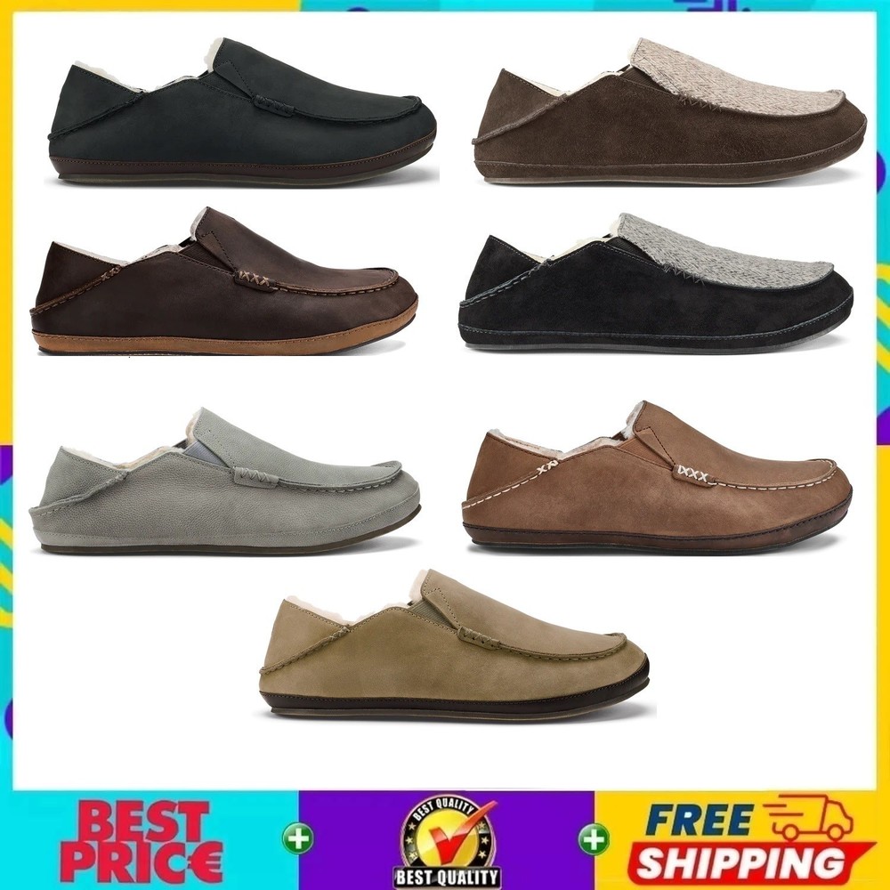 🔥 Sale! Men’s Olukai Moloā Slipper Premium Leather - 7 Color - Free Ship ⚡