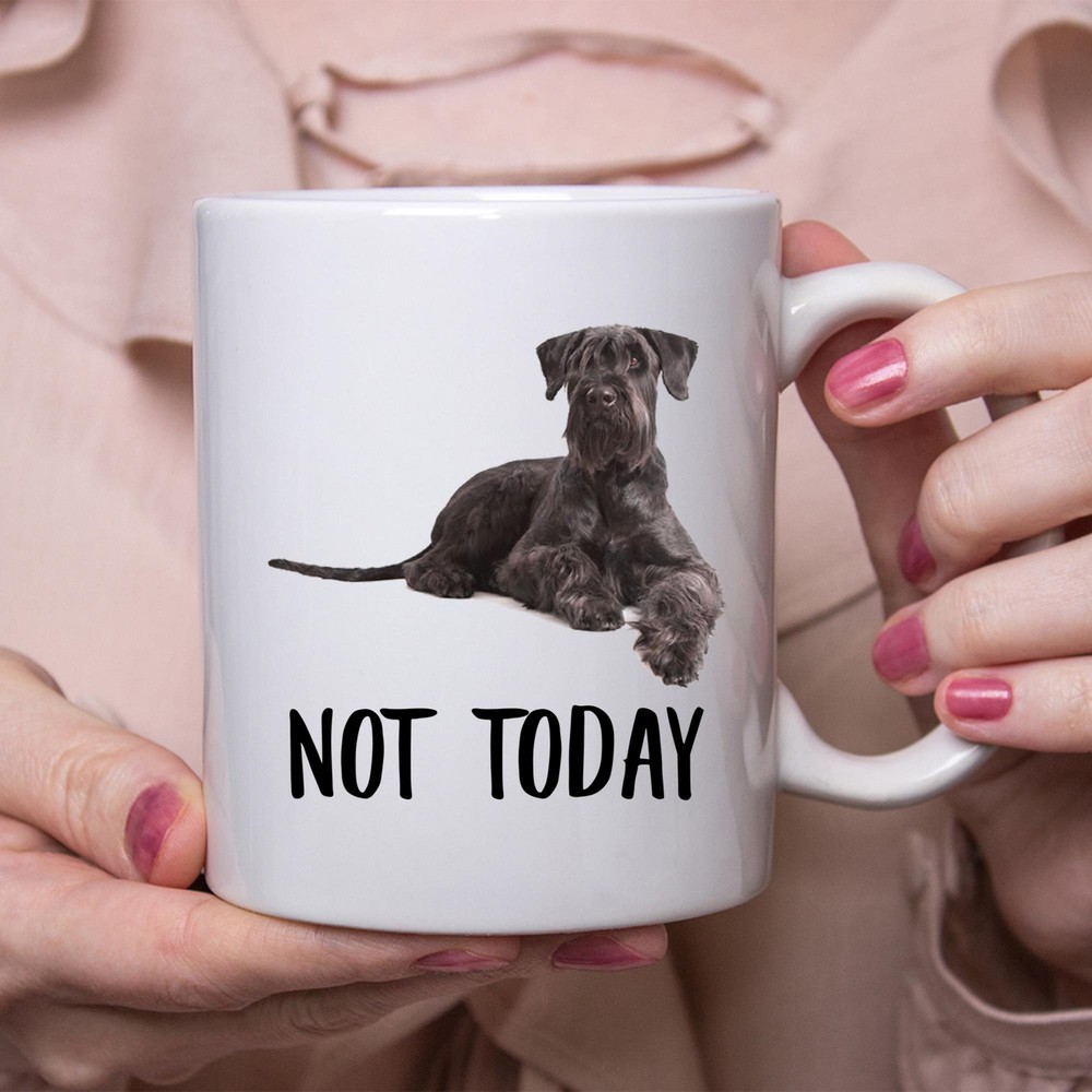 Funny Giant Schnauzer Chocolate Lazy Dog Mug Gift for Dog Moms
