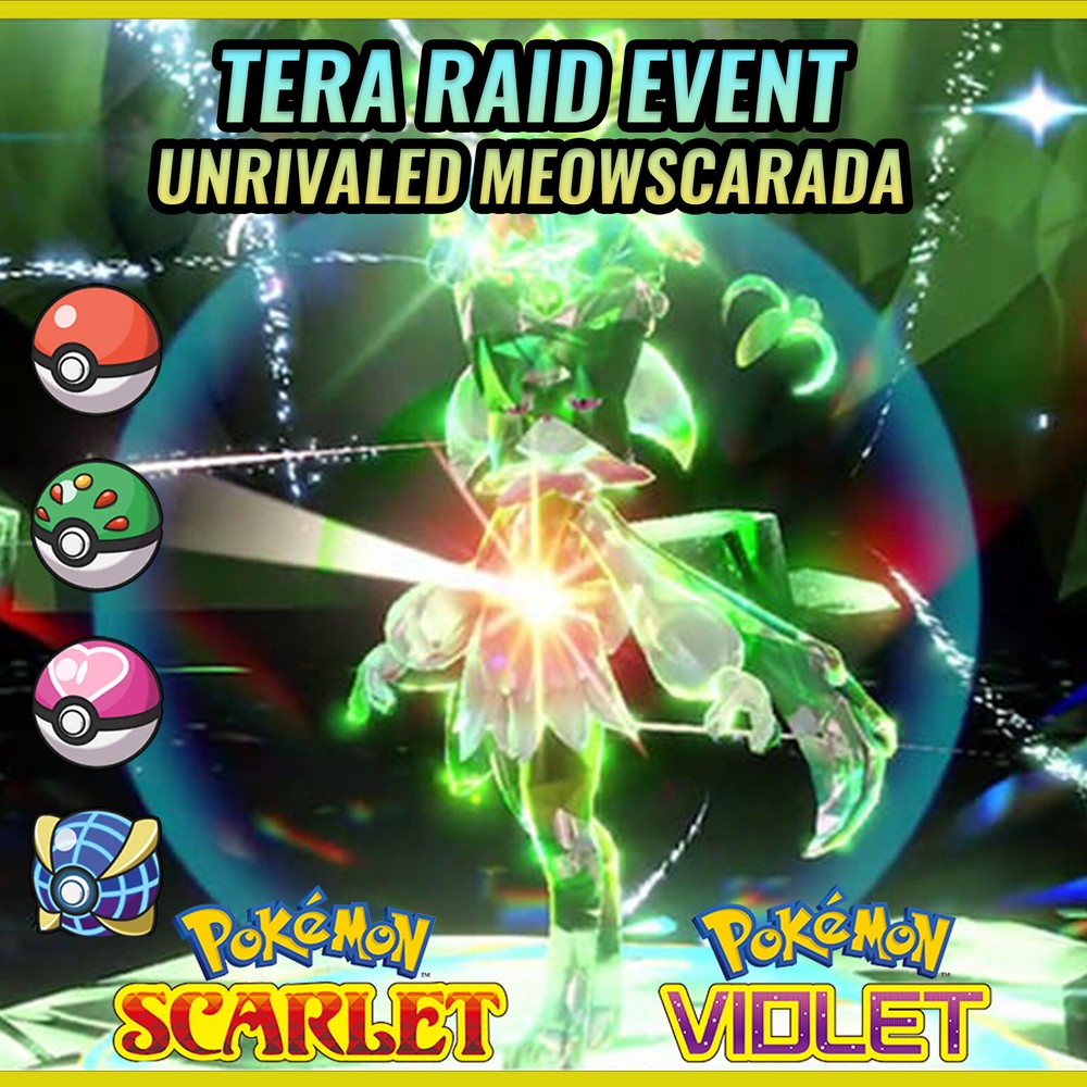 MEOWSCARADA TERA RAID EVENT in POKEMON SCARLET & VIOLET with 6IV MIGHTIEST MARK