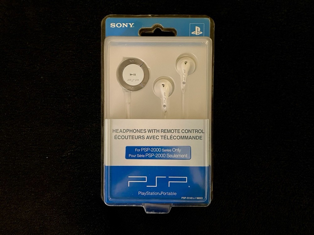 OEM Sealed Sony PSP Headphones With Remote Control