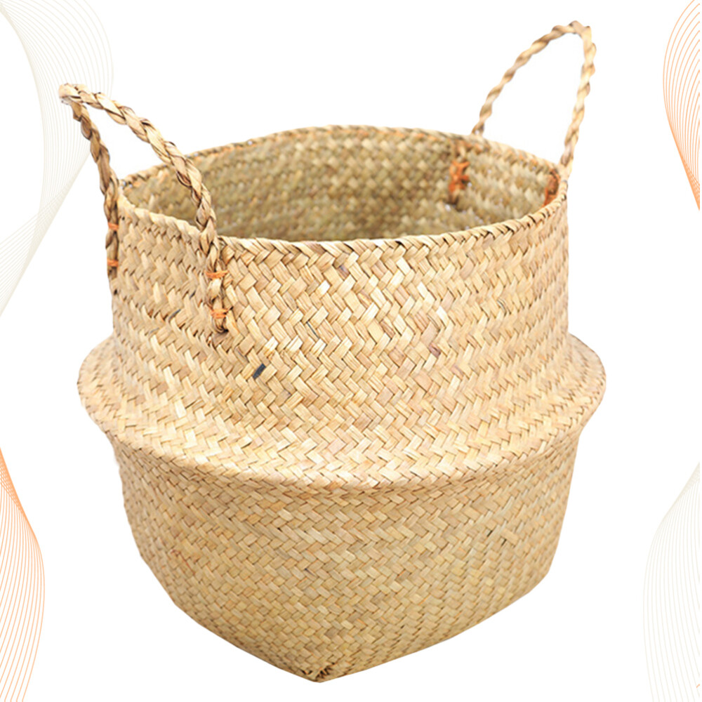 Houseplant Basket Mini Woven Baskets for Storage Flower Pot Laundry