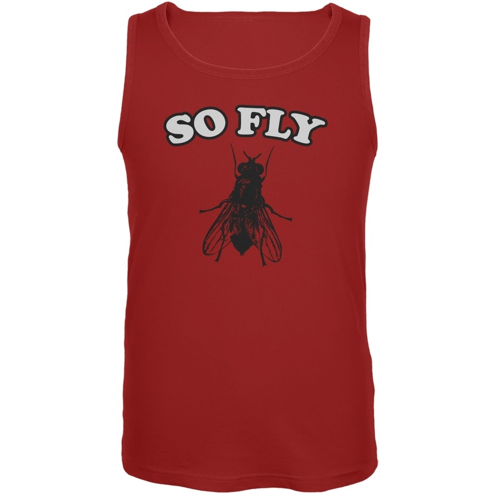 So Fly Red Adult Tank Top