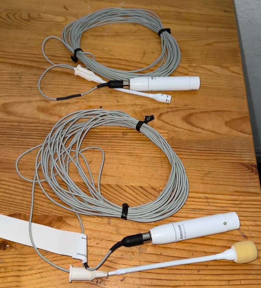 Shure MX202 Microflex Overhead Condenser Microphone 3-Pin XLR w/ XLR Adapter