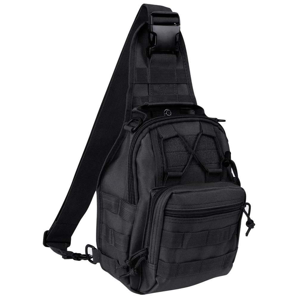 Tactical Backpack, Waterproof Military Cross-body Molle Sling Shoulder Backpa...