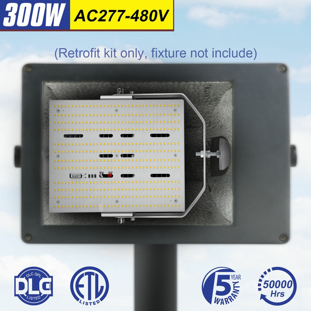AC480V 300W LED Retrofit Kit Replace High Bay Shoebox Wall Pack Fixture Light