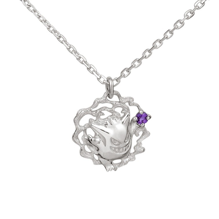Pokemon Gengar Necklace Silver 925 U-TREASURE Pendant Jewelry Japan Limited New