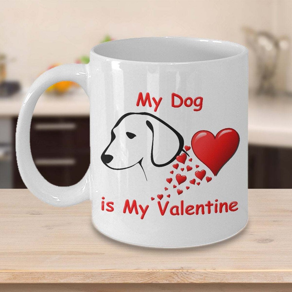 Dog Valentine Mug Valentine Dog Mug Dog Valentine Coffee Mug Valentine Dog