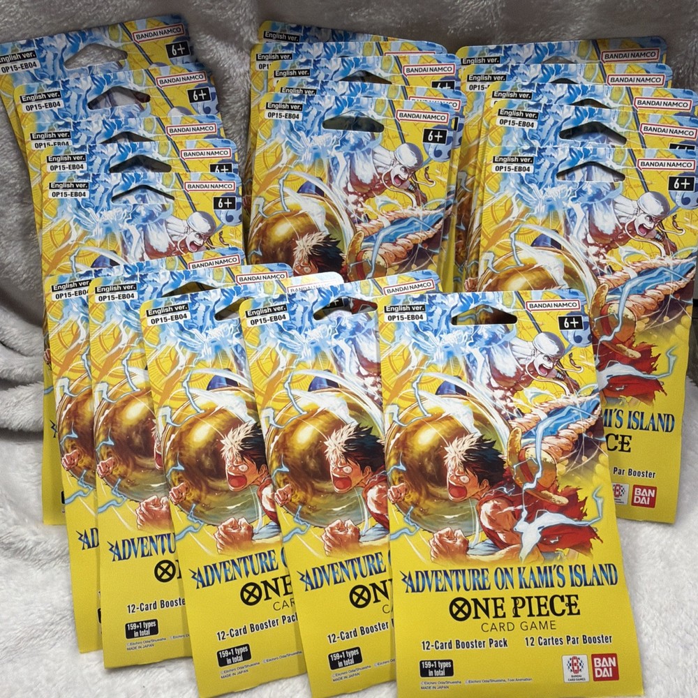 20x One Piece OP15 EB04 Adventure on Kami's Island  Booster Pack Fast 🚢 Sealed