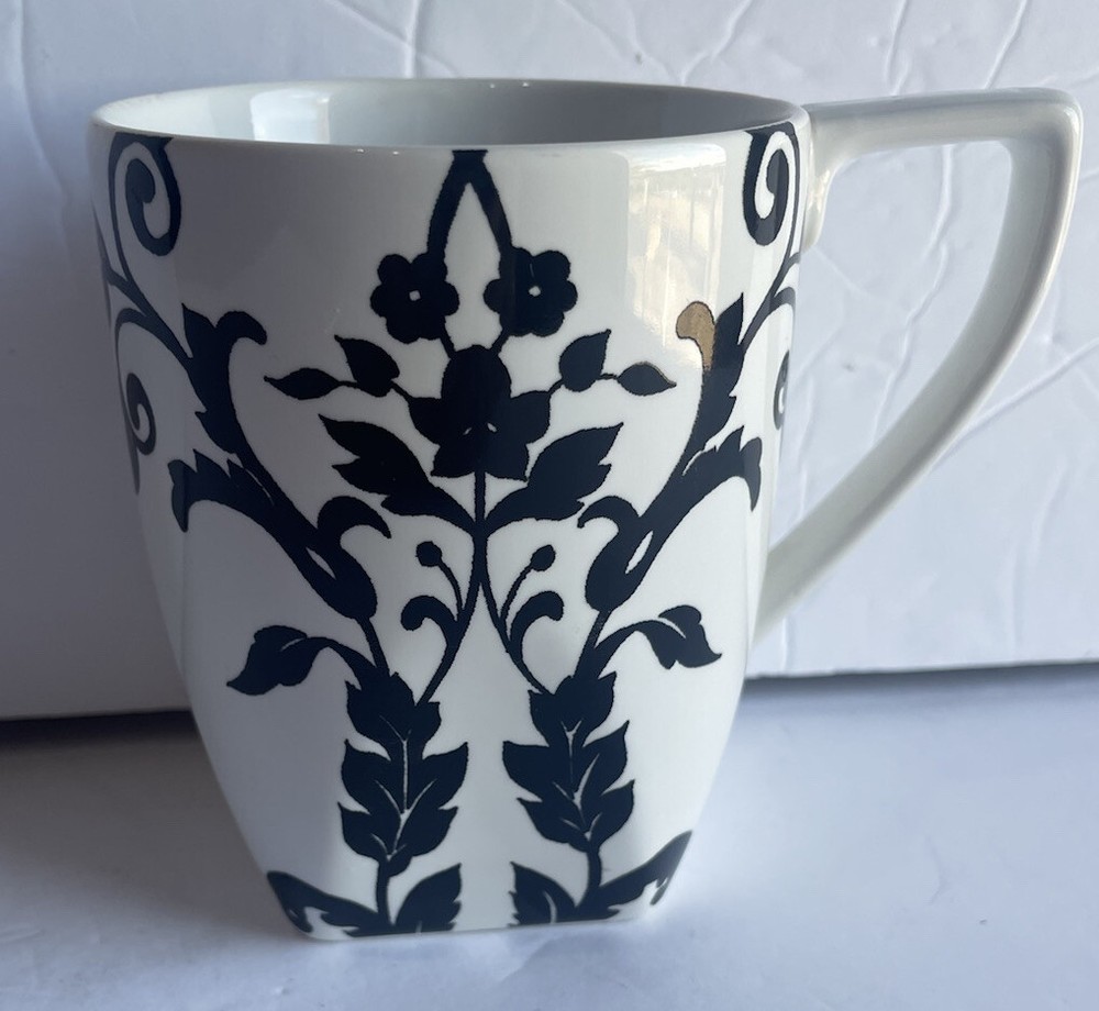 Coventry Coffee Mug  Antotonette Black and White