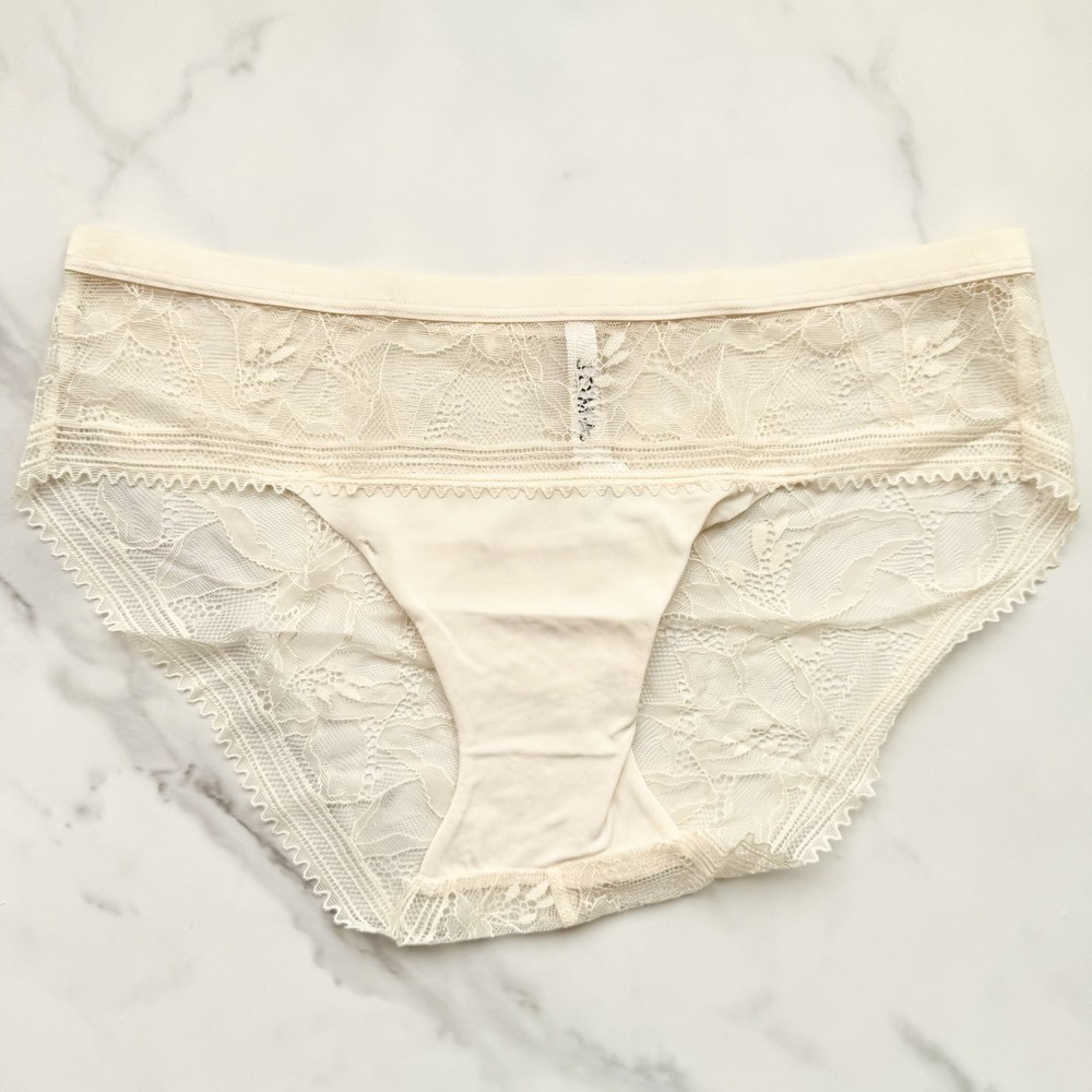 Soma Hipster With Lace Panty White Smoke Size S/L/XL