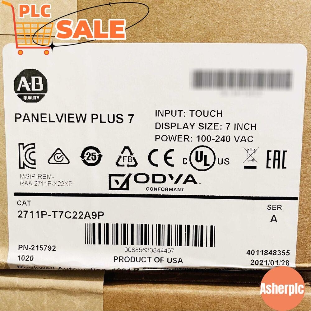 New AB 2711P-T7C22A9P PanelView Plus7 Graphic Terminal 2711PT7C22A9P US Free Tax