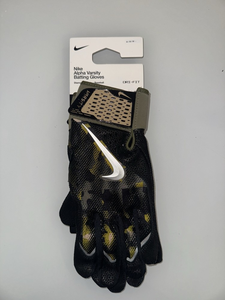 Nike Alpha Varsity Camo Batting Gloves Size M-XL FB2311-338