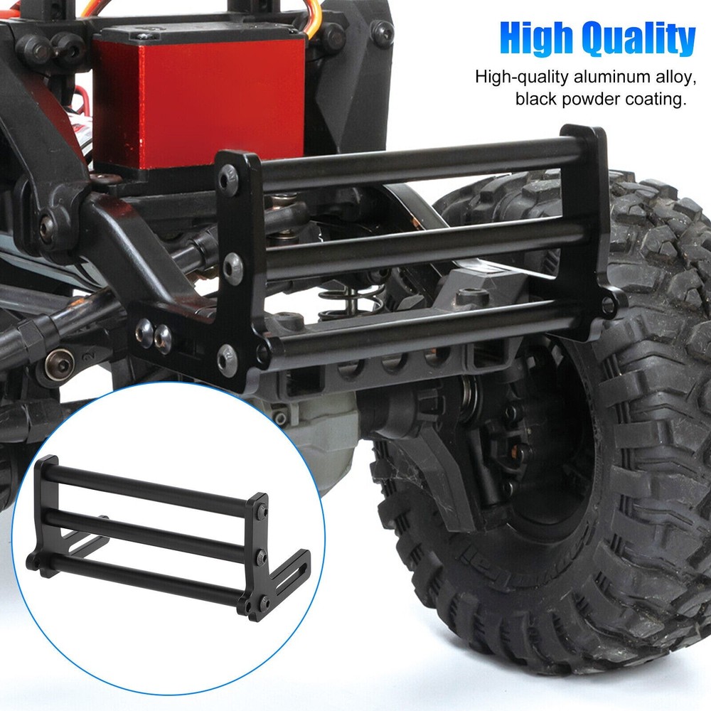 Metal Front Bumper Bars Set for 1/10 Traxxas TRX4 Axial SCX10 II RC Crawler Car