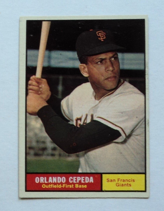 1961 Topps Baseball #435 Orlando Cepeda Giants NRMINT/MINT - $39.99 FLASH SALE-image