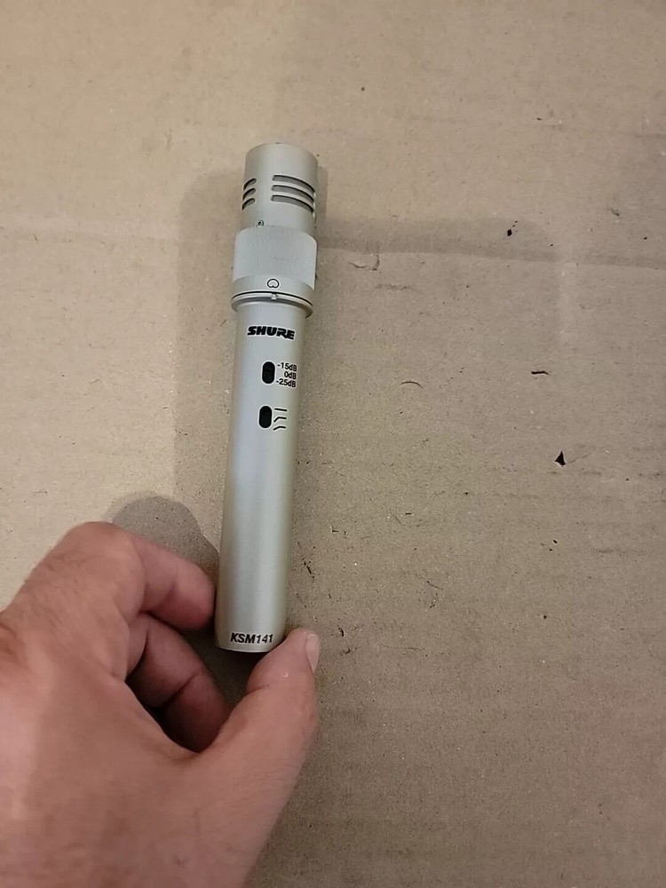 Shure KSM141/SL Dual-Pattern End-Address Condenser Studio Microphone, Champagne