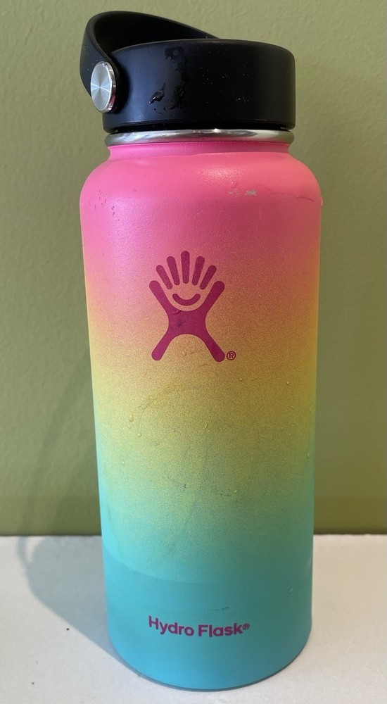 Hydro Flask 32oz Hawaiian Shaved Ice Rainbow Wide Mouth Limited Edition
