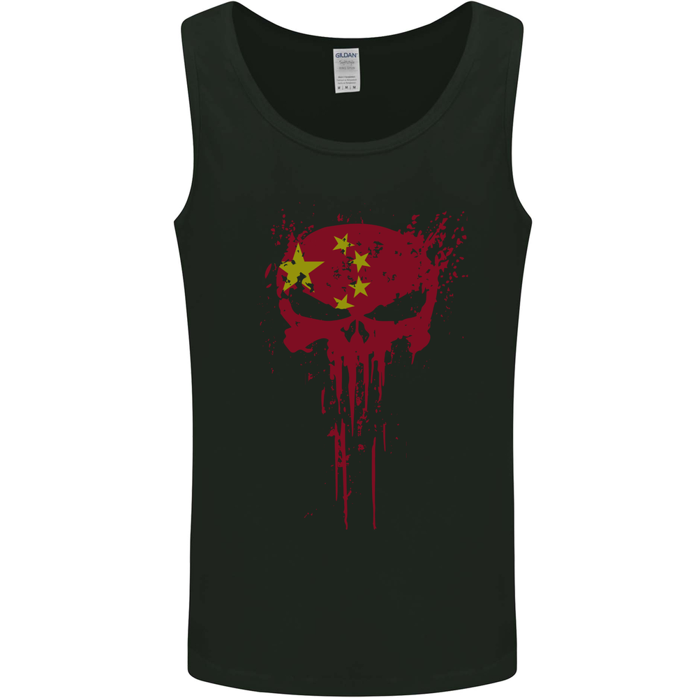 China Gym Skull Chinese Bodybuilding Mens Vest Tank Top