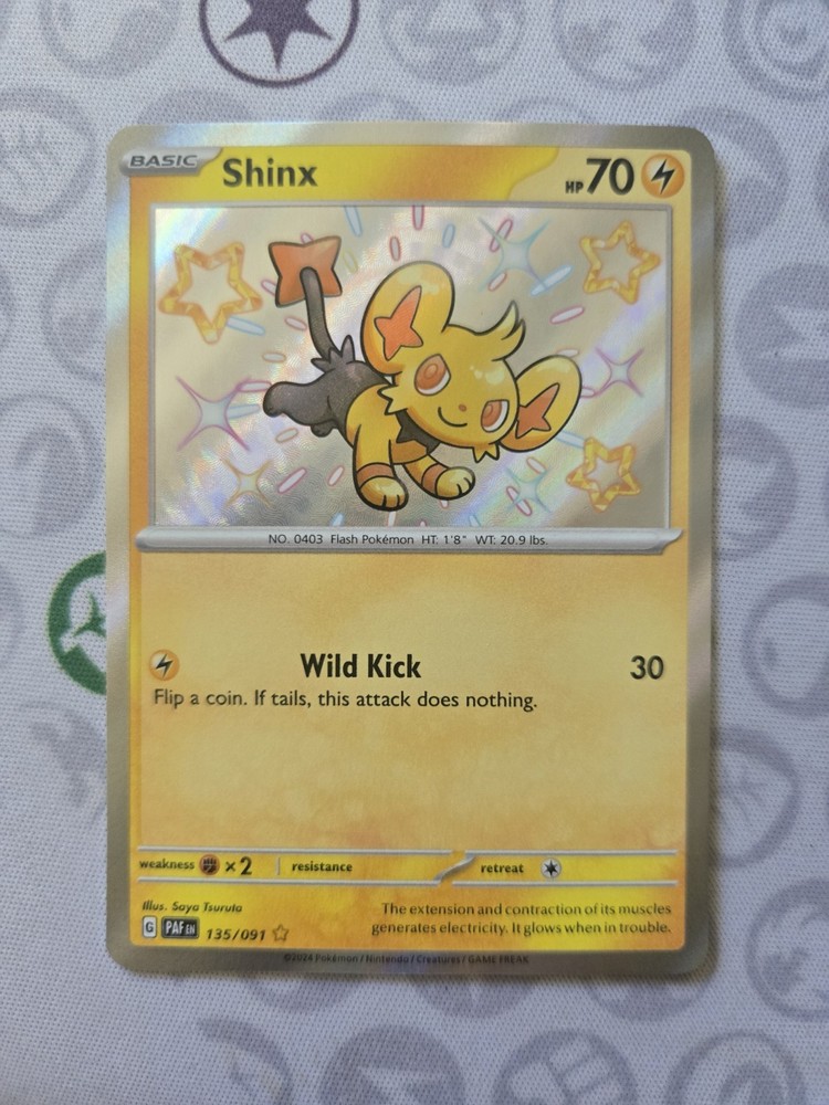 Shinx 135/091 Baby Shiny Paldean Fates Pokemon Card Mint NM