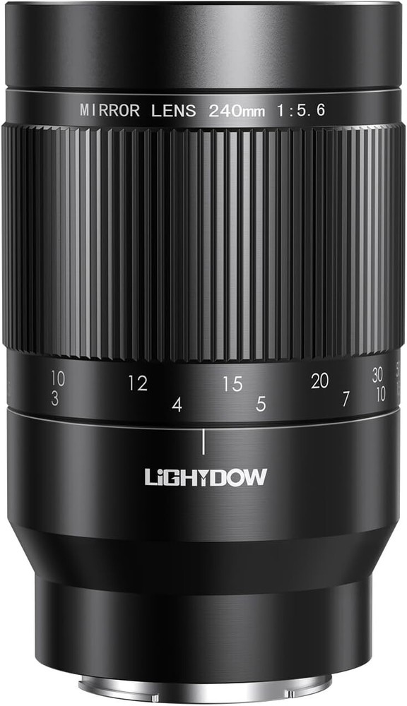 Lightdow 240mm F5.6 RF Telephoto Manual Focus Lens for Canon DSLR Cameras