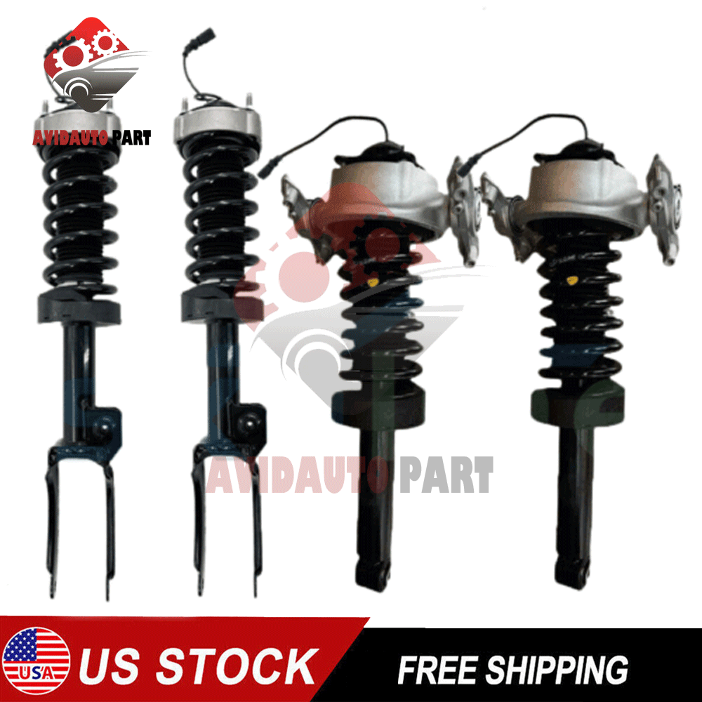 Front & Rear Shock Strut Assys w/PASM For Porsche Cayenne VW Touareg 2011-18
