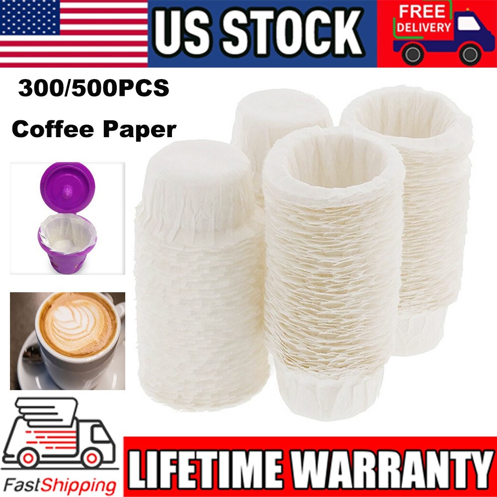 300/500X Disposable Cups Coffee Filters Paper Pods Replacement For K-Cup Filter