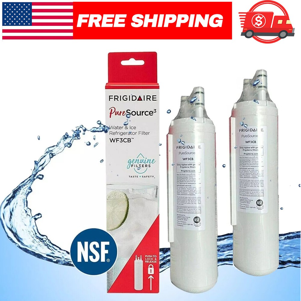 2-Pack Genuine Frigidaire WF3CB Puresource3 Refrigerator Water & Ice Filter US Compatible