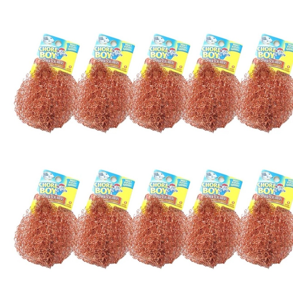 18-Pack Chore Boy Copper Scrubbers Scrubbing Pads, For Pots Pans Stoves & More