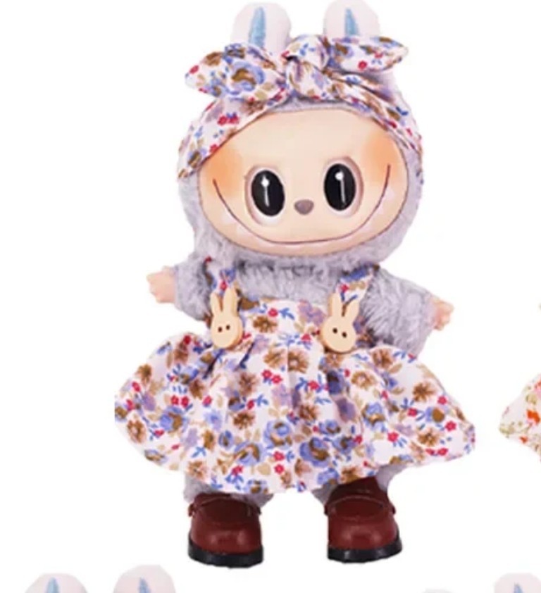 Labubu Doll 2-Piece Summer Dress & Accessories Set (Doll Not Included) 🌞🌻