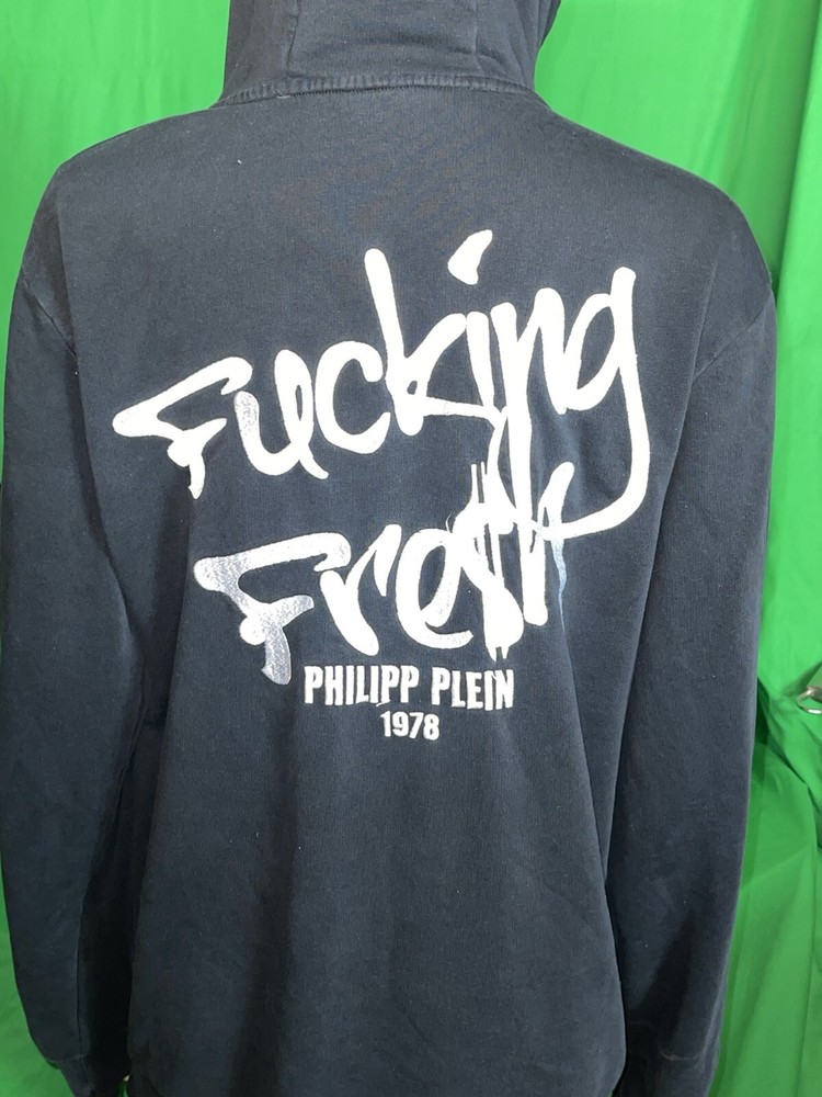 Philipp Plein Distressed F***king Fresh Jacket Damaged Size XL