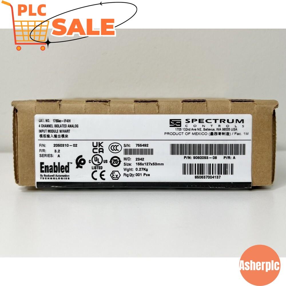 AB 1769SC-IF4IH Spectrum Controls 4 Channel Analog Input Module HART US Free Tax