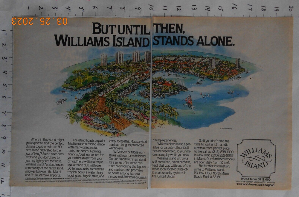 1983 Williams Island Resort Florida Szabo AD Trump Group Storm Searcher Chaser