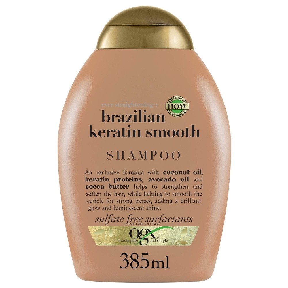 Organix Ever Straightening Brazilian Keratin Therapy Shampoo, 13 Ounce