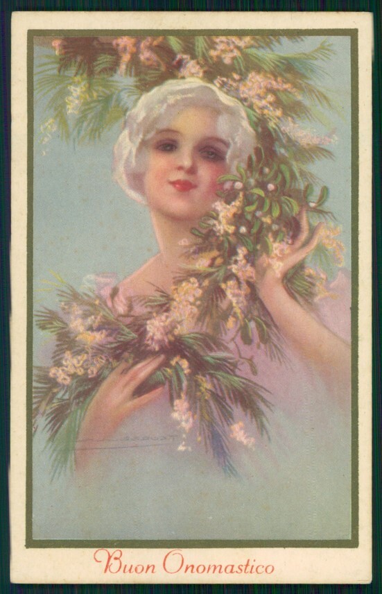 Artist Signed Corbella Glamour Fashion Lady Degami serie 3093 postcard TC3313