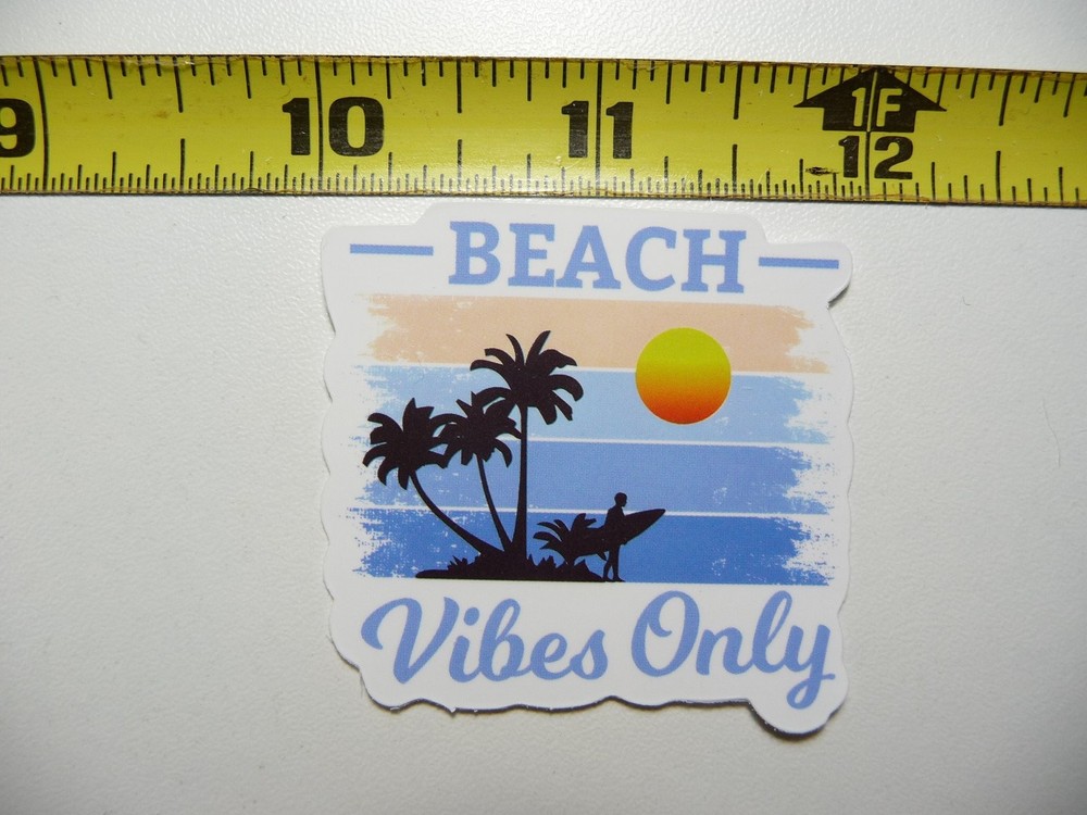 Beach Vibes Surfer Sky Decal Sticker for Scrapbooking Wall Art