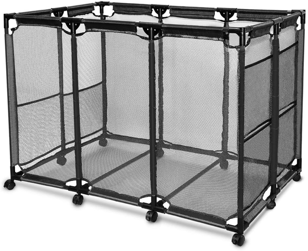 Rolling Pool Storage Cart for Safety Gear and Standard Noodles