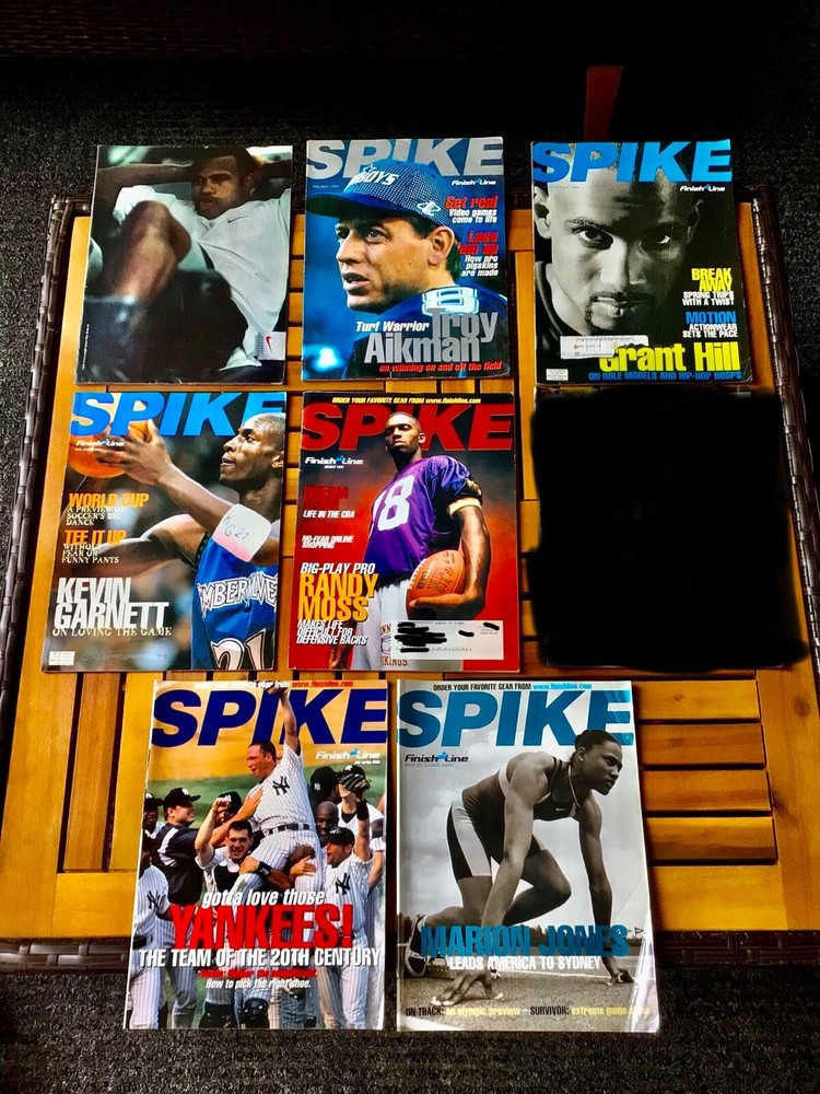 Spike Finish Line Shoe Magazine/Catalog lot 7 issues. Jordan, Kobe, Yankees