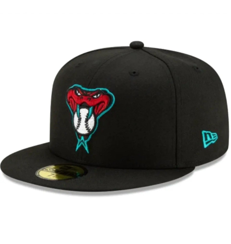 MLB Arizona Diamondbacks Snake 59FIFTY Men's Fitted New Era Hat Cap 5950 Black