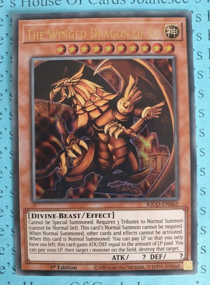 Winged Dragon of Ra KICO-EN065 Ultra Rare 1st Edition Yu-Gi-Oh Card