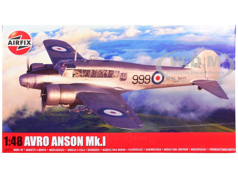 1/48 Airfix Avro Anson Mk.I Aircraft Level 3 Model Kit A09191