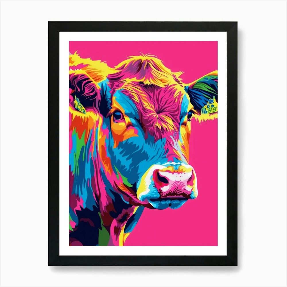 Cow Painting 4 Art Print Framed Wall Art Poster Canvas Print Picture