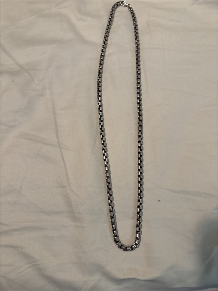 Sterling Silver 24” Box Chain